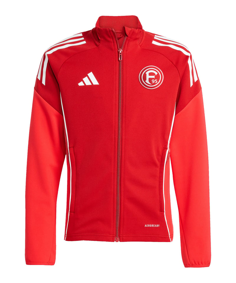 adidas Fortuna Düsseldorf Trainingsjacke Kids Rot - rot