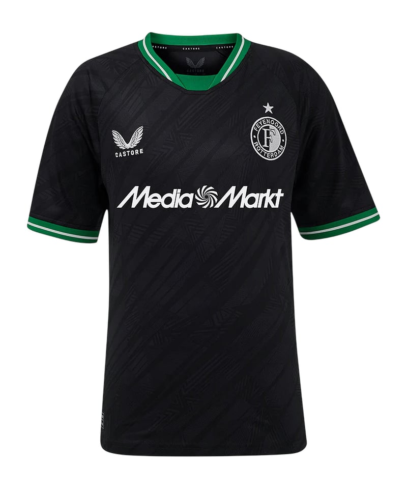 Castore Feyenoord Rotterdam Trikot Away 2024/2025 Kids Schwarz F010 - schwarz