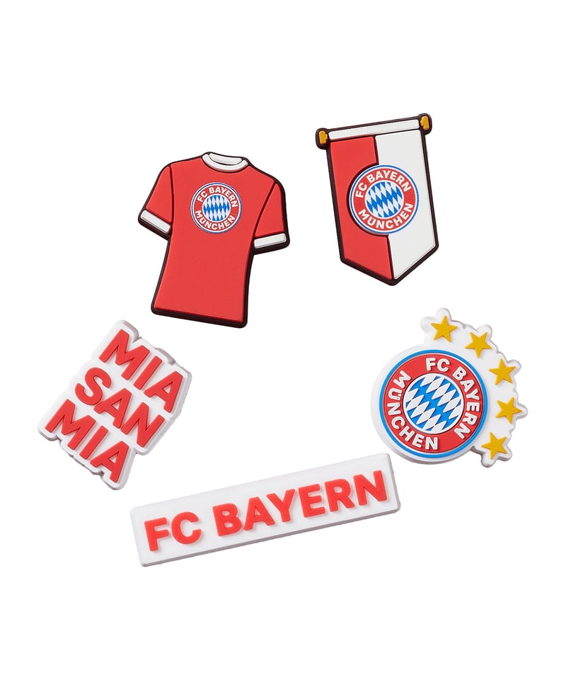 Crocs FC Bayern München Bayern Fc 5Pck Pin Mehrfarbig - mehrfarbig