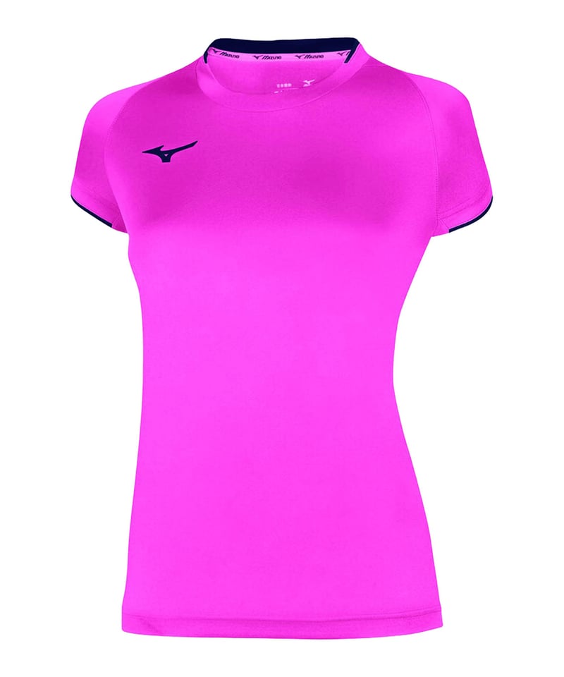 Mizuno Core SS T-Shirt Damen Pink F64 - rosa