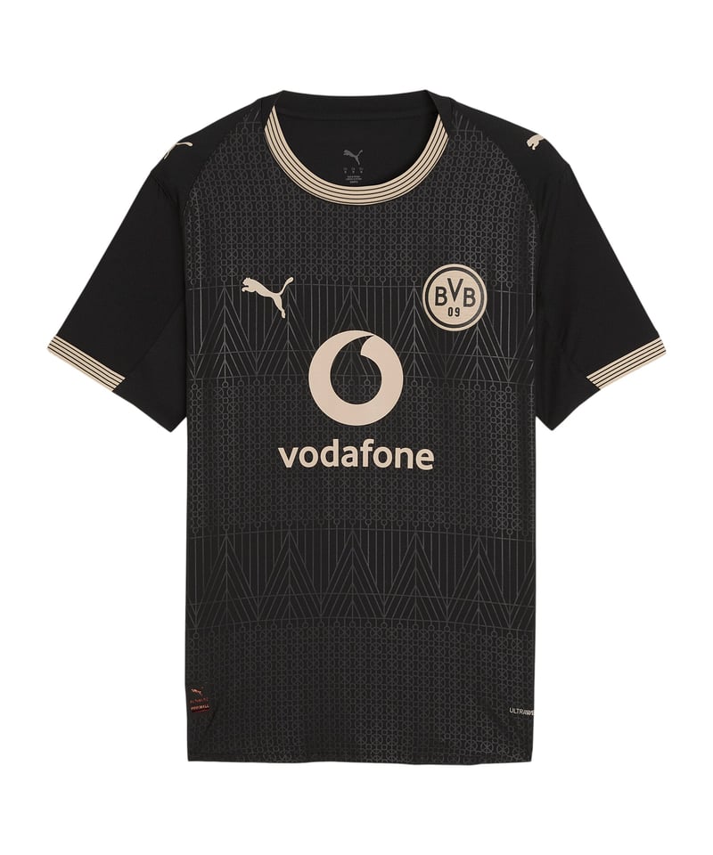 PUMA Borussia Dortmund Rote Erde Authentic Trikot 2025/2026 Schwarz F23 - schwarz