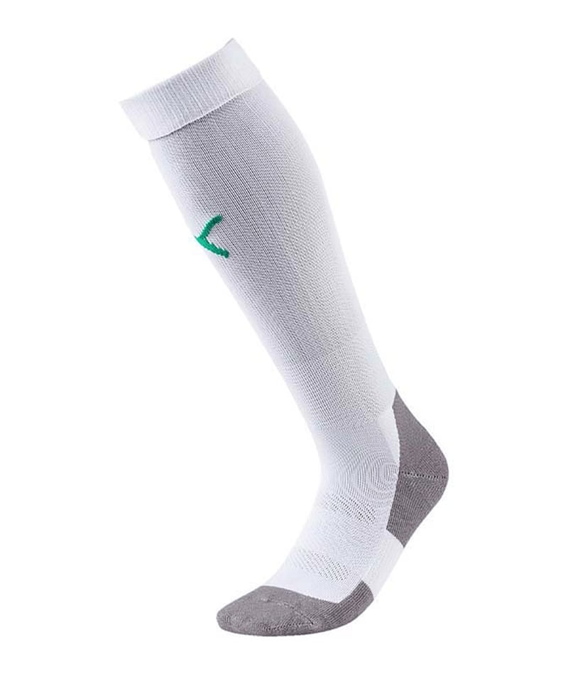 PUMA LIGA Socks Core Stutzenstrumpf Weiss Grün F15 - weiss