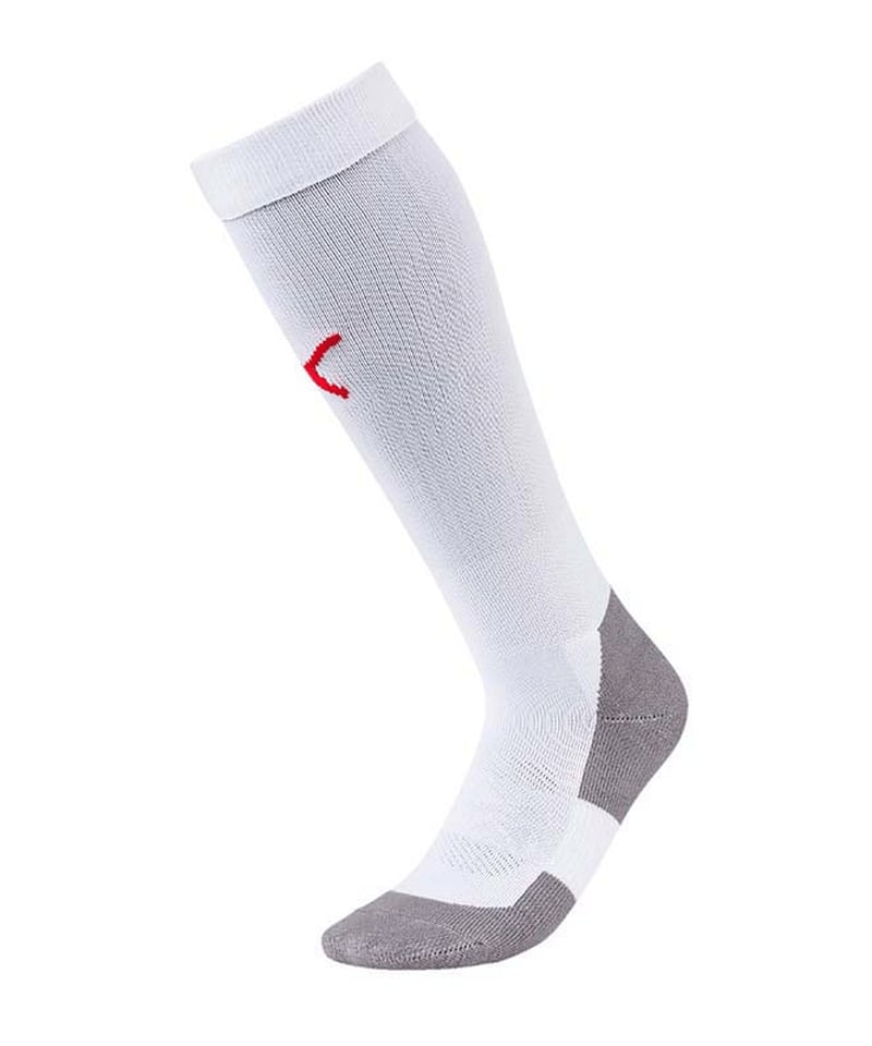 PUMA LIGA Socks Core Stutzenstrumpf Weiss Rot F11 - weiss