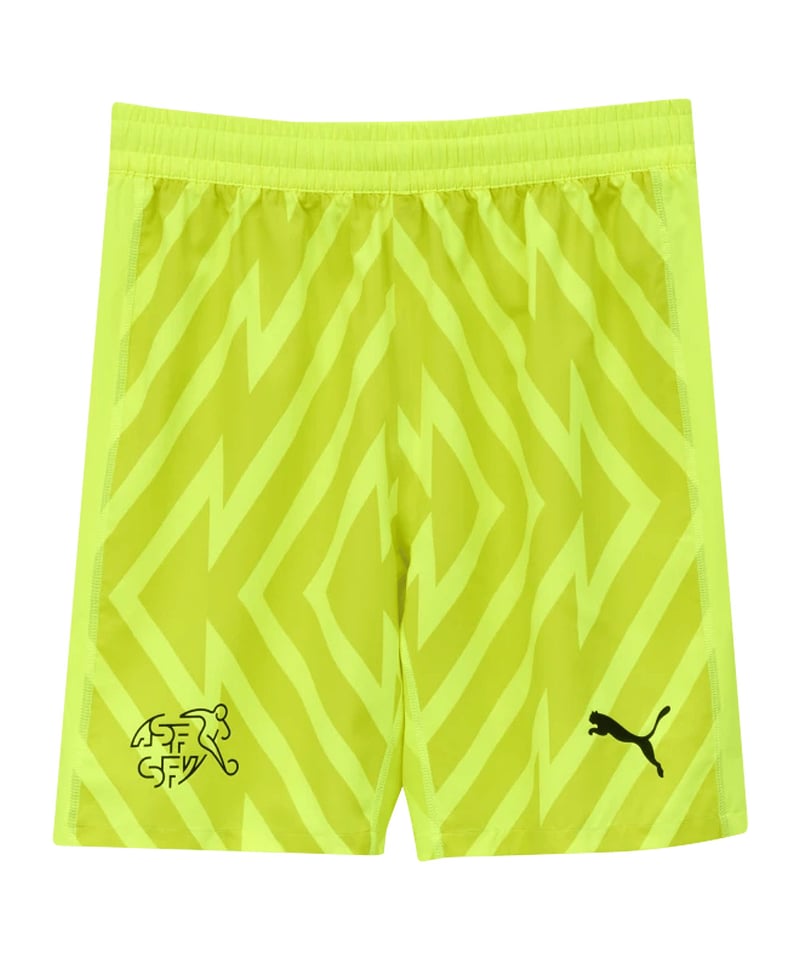PUMA Schweiz Torwartshort EC 2024 Kids Gelb F90 - gelb