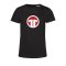 11teamsports Logo T-Shirt Damen Schwarz - schwarz
