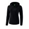 Erima Essential Kapuzensweat Damen Schwarz Grau - Schwarz