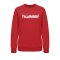 Hummel Cotton Logo Sweatshirt Damen Rot F3062 - Rot