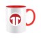 11Teamsports Tasse Bildmarke Rubin Red - rot