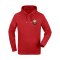 11ts Academy Hoody Brustlogo Rot - rot