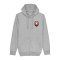 11ts Academy Zip-Hoody Brustlogo Grau - grau