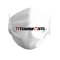 11teamsports Schriftzug Mundmaske Weiss - weiss