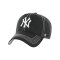 '47 Brand New York Yankees MLB Contrast Stitch 47 Clean Up Cap Schwarz - schwarz