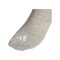 adidas 3 Stripes Crew 3er Pack Socken Grau - grau