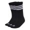 adidas 3 Stripes Crew 3er Pack Socken Schwarz - schwarz