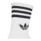adidas Originals 3 Stripes Crew 6er Pack Socken Weiß - weiss