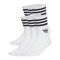adidas Originals 3 Stripes Crew 6er Pack Socken Weiß - weiss