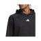 adidas 3-Stripes Hoody Schwarz Blau Rot - schwarz