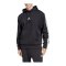 adidas 3 Stripes Hoody Schwarz - schwarz