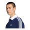 adidas 3 Stripes Longsleeve Polo Blau - blau
