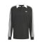 adidas 3 Stripes Longsleeve Polo Schwarz - schwarz