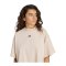 adidas 3 Stripes Studio T-Shirt Damen Beige - beige