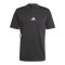 adidas 3 Stripes T-Shirt Schwarz - schwarz