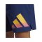 adidas 3Bar Short Blau Gelb Orange - dunkelblau