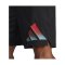 adidas 3Bar Short Schwarz Rot Blau - schwarz