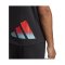 adidas 3Bar T-Shirt Schwarz Rot Blau - schwarz