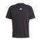adidas 3Bar T-Shirt Schwarz Rot Blau - schwarz