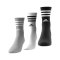 adidas 3S Cush Crew 3er Pack Socken Grau Weiss - grau