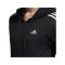 adidas 3S Kapuzenjacke Damen Schwarz Weiss - schwarz