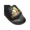 adidas Adilette Comfort Badelatsche Schwarz Gold - schwarz