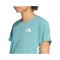 adidas Adizero Running T-Shirt Damen Blau - blau