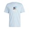 adidas All Day T-Shirt Blau - blau