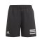 adidas Club Aeroready Short Kids Schwarz Weiss - schwarz