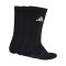 adidas Crew 3er Pack Socken Schwarz - schwarz