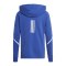 adidas D4GMDY Kapuzenjacke Kids Blau Weiss - blau