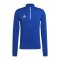 adidas Entrada 22 HalfZip Sweatshirt Blau Weiss - blau