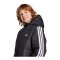 adidas Essentials 3 Stripes Padded Winterjacke Kids Schwarz - schwarz