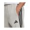 adidas Essentials Three Stripes Fleece Open Hem Hose Grau - grau