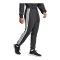 adidas Essentials 3 Stripes Jogginghose Schwarz - schwarz