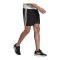 adidas Essentials 3 Stripes Short Schwarz Weiss - schwarz