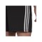 adidas Essentials 3 Stripes Short Schwarz Weiss - schwarz