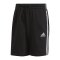 adidas Essentials 3 Stripes Short Schwarz Weiss - schwarz