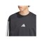 adidas Essentials 3 Stripes Sweatshirt Schwarz - schwarz