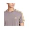 adidas Essential 3S T-Shirt Braun - braun