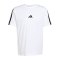 adidas Essentials 3 Stripes T-Shirt Weiß - weiss
