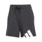 adidas Essentials Big Logo Short Damen Schwarz - schwarz