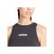 adidas Sportswear Essentials Linear Slim Cotton Tanktop Damen Schwarz - schwarz